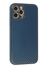 BFS  iPhone 12 Pro Kılıf Coco Karbon Silikon - Mavi