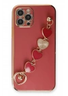 BFS  iPhone 12 Pro Kılıf Esila Silikon - Kırmızı