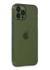 BFS  iPhone 12 Pro Kılıf Fly Lens Silikon - Yeşil