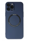 BFS  iPhone 12 Pro Kılıf Jack Magneticsafe Lens Silikon - Lacivert