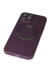 BFS  iPhone 12 Pro Kılıf Jack Magneticsafe Lens Silikon - Mürdüm