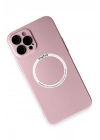 BFS  iPhone 12 Pro Kılıf Jack Magneticsafe Lens Silikon - Rose Gold