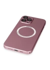 BFS  iPhone 12 Pro Kılıf Jack Magneticsafe Lens Silikon - Rose Gold