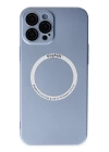 BFS  iPhone 12 Pro Kılıf Jack Magneticsafe Lens Silikon - Sierra Blue