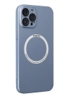 BFS  iPhone 12 Pro Kılıf Jack Magneticsafe Lens Silikon - Sierra Blue