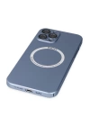 BFS  iPhone 12 Pro Kılıf Jack Magneticsafe Lens Silikon - Sierra Blue