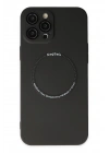 BFS  iPhone 12 Pro Kılıf Jack Magneticsafe Lens Silikon - Siyah