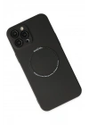 BFS  iPhone 12 Pro Kılıf Jack Magneticsafe Lens Silikon - Siyah