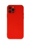 BFS  iPhone 12 Pro Kılıf Lansman Glass Kapak - Kırmızı