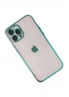 BFS  iPhone 12 Pro Kılıf  Lensli Silikon - Yeşil