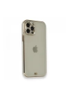 BFS  iPhone 12 Pro Kılıf Liva Taşlı Silikon - Beyaz