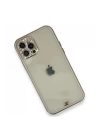 BFS  iPhone 12 Pro Kılıf Liva Taşlı Silikon - Mor