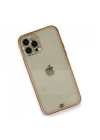BFS  iPhone 12 Pro Kılıf Liva Taşlı Silikon - Pembe