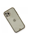 BFS  iPhone 12 Pro Kılıf Liva Taşlı Silikon - Siyah