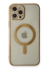 BFS  iPhone 12 Pro Kılıf Magneticsafe Lazer Silikon - Gold
