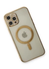 BFS  iPhone 12 Pro Kılıf Magneticsafe Lazer Silikon - Gold
