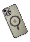 BFS  iPhone 12 Pro Kılıf Magneticsafe Lazer Silikon - Siyah