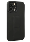 BFS  iPhone 12 Pro Kılıf Mega Standlı Silikon - Siyah