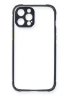 BFS  iPhone 12 Pro Kılıf Miami Şeffaf Silikon - Lacivert