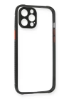 BFS  iPhone 12 Pro Kılıf Miami Şeffaf Silikon - Siyah