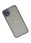 BFS  iPhone 12 Pro Kılıf Montreal Silikon Kapak - Gri