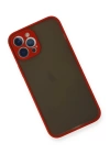 BFS  iPhone 12 Pro Kılıf Montreal Silikon Kapak - Kırmızı