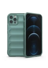 BFS  iPhone 12 Pro Kılıf Optimum Silikon - Koyu Yeşil