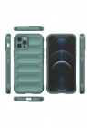 BFS iPhone 12 Pro Kılıf Optimum Silikon - Koyu Yeşil