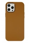 BFS  iPhone 12 Pro Max Kılıf Asya Deri Silikon - Kahverengi