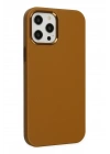 BFS  iPhone 12 Pro Max Kılıf Asya Deri Silikon - Kahverengi