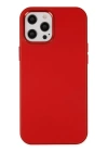 BFS  iPhone 12 Pro Max Kılıf Asya Deri Silikon - Kırmızı