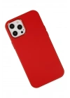 BFS  iPhone 12 Pro Max Kılıf Asya Deri Silikon - Kırmızı