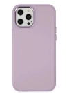 BFS  iPhone 12 Pro Max Kılıf Asya Deri Silikon - Lila