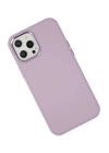 BFS  iPhone 12 Pro Max Kılıf Asya Deri Silikon - Lila