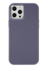 BFS  iPhone 12 Pro Max Kılıf Asya Deri Silikon - Mor