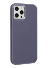 BFS  iPhone 12 Pro Max Kılıf Asya Deri Silikon - Mor