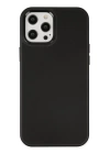 BFS  iPhone 12 Pro Max Kılıf Asya Deri Silikon - Siyah