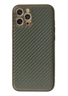 BFS  iPhone 12 Pro Max Kılıf Coco Karbon Silikon - Füme