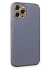 BFS  iPhone 12 Pro Max Kılıf Coco Karbon Silikon - Gri