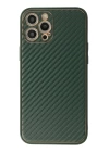BFS  iPhone 12 Pro Max Kılıf Coco Karbon Silikon - Yeşil
