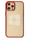 BFS  iPhone 12 Pro Max Kılıf Element Silikon - Kırmızı