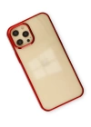 BFS  iPhone 12 Pro Max Kılıf Element Silikon - Kırmızı