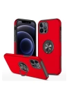 BFS  iPhone 12 Pro Max Kılıf Elit Yüzüklü Kapak - Kırmızı