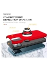 BFS  iPhone 12 Pro Max Kılıf Elit Yüzüklü Kapak - Kırmızı