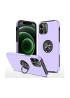 BFS  iPhone 12 Pro Max Kılıf Elit Yüzüklü Kapak - Mor