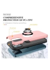 BFS  iPhone 12 Pro Max Kılıf Elit Yüzüklü Kapak - Pembe
