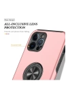 BFS  iPhone 12 Pro Max Kılıf Elit Yüzüklü Kapak - Pembe
