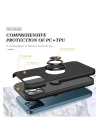 BFS  iPhone 12 Pro Max Kılıf Elit Yüzüklü Kapak - Siyah