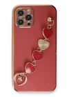 BFS  iPhone 12 Pro Max Kılıf Esila Silikon - Kırmızı