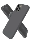 BFS  iPhone 12 Pro Max Kılıf First Silikon - Gri
